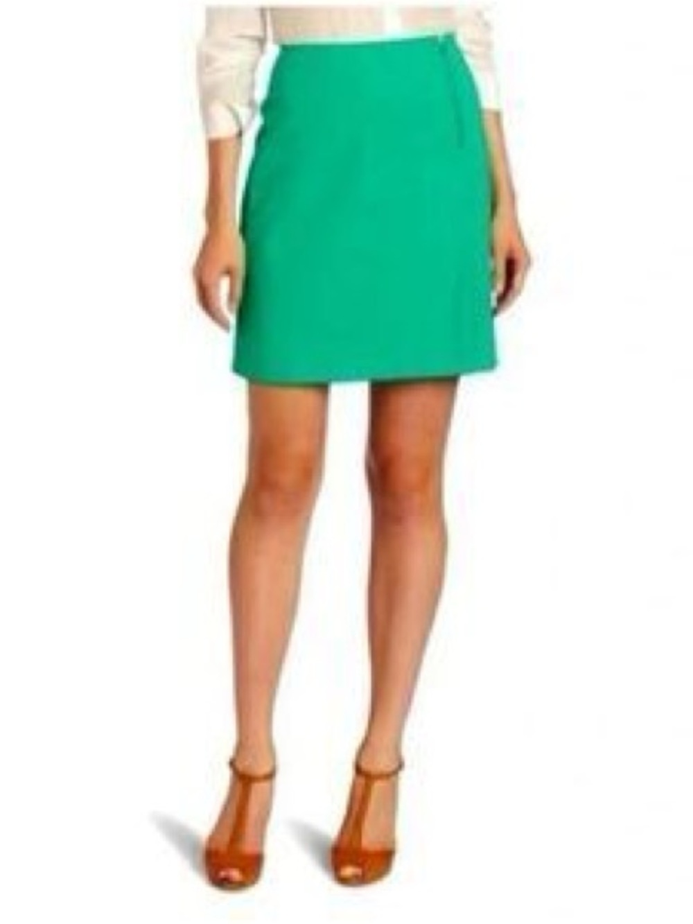 Women's Emerald Green Arizona Slit Front A-Line Skirt 10